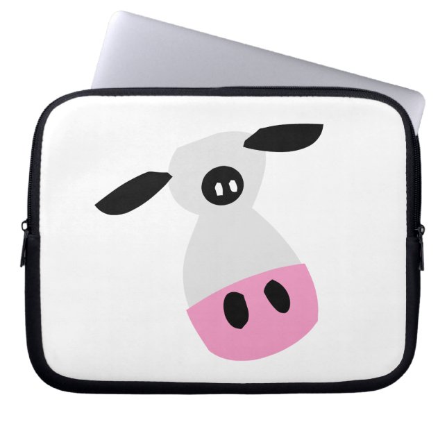 Protection Pour Ordinateur Portable Juste une vache (Devant)