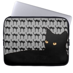 Protection Pour Ordinateur Portable katzen noir