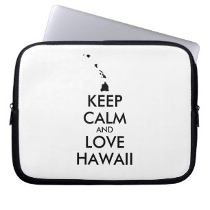 Protection Pour Ordinateur Portable KEEP CALM et LOVE HAWAII personnalisables