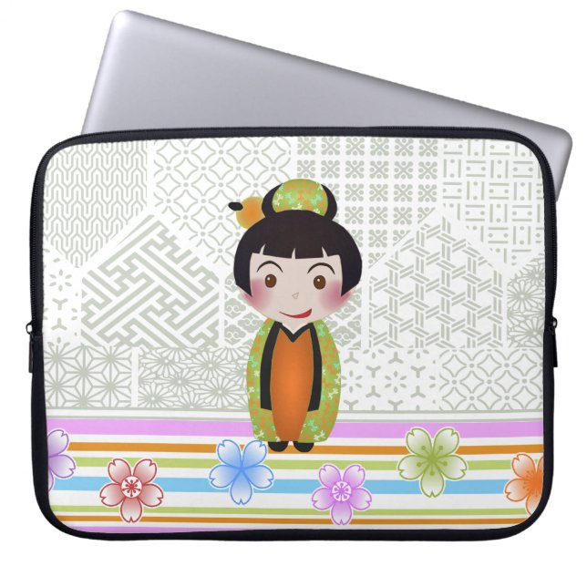 Protection Pour Ordinateur Portable kokeshi noshi (Devant)