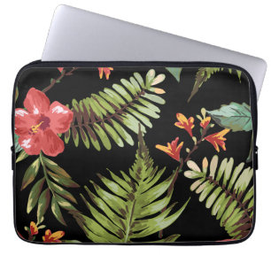 Protection Pour Ordinateur Portable La ketmie tropicale fleurit la douille florale