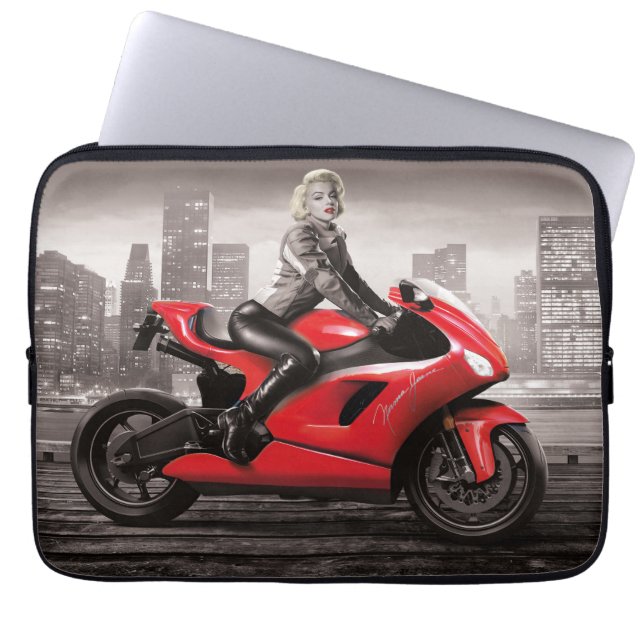 Protection Pour Ordinateur Portable La moto de Marilyn (Devant)
