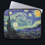 Protection Pour Ordinateur Portable La nuit étoilée de Van Gogh<br><div class="desc">Le chef d'oeuvre de Van Gogh : Nuit étoilée. La nuit étoilée est une huile sur la toile par le peintre néerlandais Vincent van Gogh de courrier-impressionniste. Peinte en juin 1889, elle dépeint la vue de la fenêtre d'est-revêtement de sa pièce d'asile chez la Saint-Rémy-De-Provence, juste avant le lever de...</div>