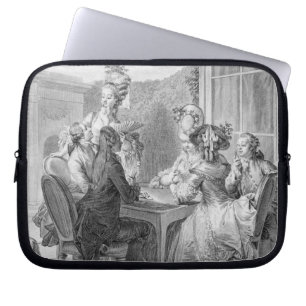 Protection Pour Ordinateur Portable La partie de whist, 1783, gravé par Jean Dambrun