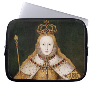 Protection Pour Ordinateur Portable La Reine Elizabeth I dans des robes longues de