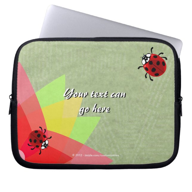 Protection Pour Ordinateur Portable Ladybug à sept points (Devant)