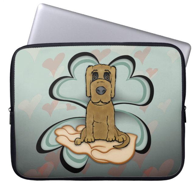 Protection Pour Ordinateur Portable L'amour des chiots (Devant)