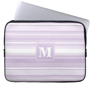 Protection Pour Ordinateur Portable Landes violettes de chardon monogramme