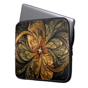 Protection Pour Ordinateur Portable L'art fractal Feuille brillant