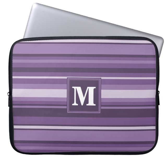 Protection Pour Ordinateur Portable Lavande monogramme (Devant)