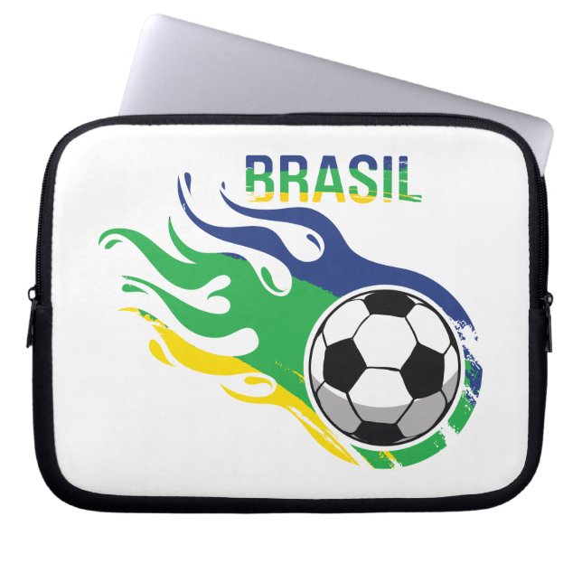 Protection Pour Ordinateur Portable Le Brésil frais Futebol (Devant)