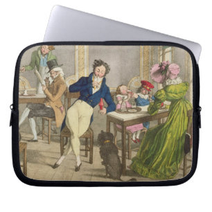 Protection Pour Ordinateur Portable Le Cafe, pub. par Rodwell et Martin, 1820 (couleur