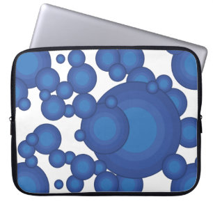 Protection Pour Ordinateur Portable Le cercle de style des années Blue 70