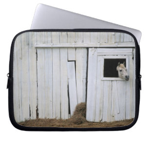 Protection Pour Ordinateur Portable Le collage de cheval dirigent la fenêtre de grange