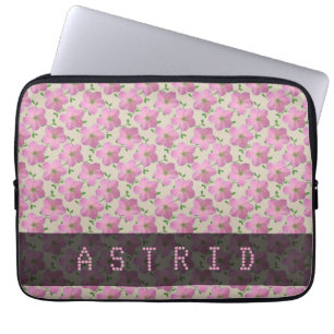 Protection Pour Ordinateur Portable Le géranium rose romantique fleurit n'importe que