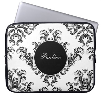 Protection Pour Ordinateur Portable Le monogramme d'ordinateur portable gaine le motif
