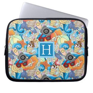 Protection Pour Ordinateur Portable Le motif d'amusement d'été ajoutent votre