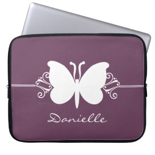 Protection Pour Ordinateur Portable Le papillon tourbillonne douille d'ordinateur