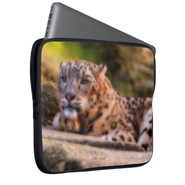 Protection Pour Ordinateur Portable Léopard Lounging (Devant droit)