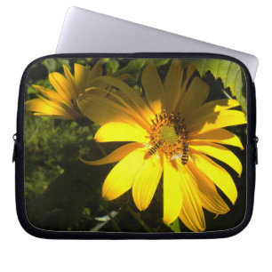 Protection Pour Ordinateur Portable Les abeilles dans le manteau de tournesol