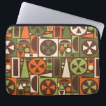 Protection Pour Ordinateur Portable Les années 50 géométrique Retro Moderne du milieu<br><div class="desc">Ce motif géométrique abstrait original et rétro des années 1950/1960 est constitué de triangles, de carrés, de rectangles et de cercles. Il est décoré dans des tons vintages d'orange, de vert et de crème sur un arrière - plan marron. Ce joli motif se répète sans heurts. Il s'adresse aux amateurs...</div>