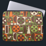 Protection Pour Ordinateur Portable Les années 50 géométrique Retro Moderne du milieu<br><div class="desc">Ce motif géométrique abstrait original et rétro des années 1950/1960 est constitué de triangles, de carrés, de rectangles et de cercles. Il est décoré dans des tons vintages d'orange, de vert et de crème sur un arrière - plan marron. Ce joli motif se répète sans heurts. Il s'adresse aux amateurs...</div>