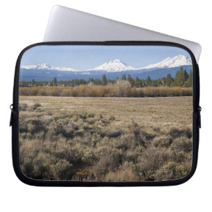 Protection Pour Ordinateur Portable Les Etats-Unis, Orégon, champ avec la neige ont