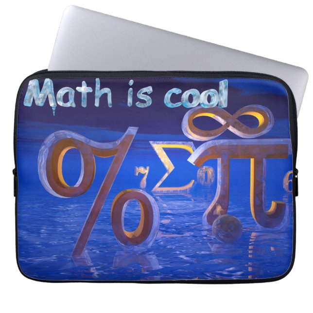 Protection Pour Ordinateur Portable Les maths sont fraîches (Devant)