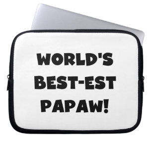 Protection Pour Ordinateur Portable Les meilleurs cadeaux Papaw du monde de Black Text