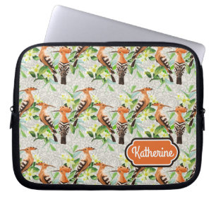 Protection Pour Ordinateur Portable Les oiseaux exotiques sur la dentelle ajoutent