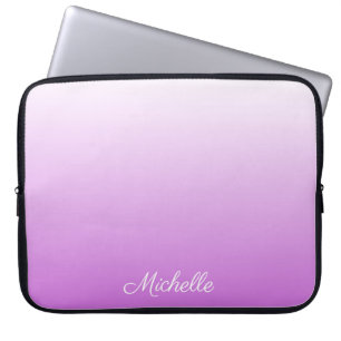 Protection Pour Ordinateur Portable Lilac violet ombre nom personnalisé