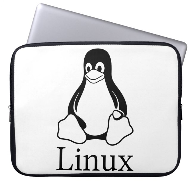 Protection Pour Ordinateur Portable Logo de Linux avec Tux le pingouin de Linux (Devant)