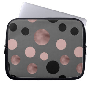 Protection Pour Ordinateur Portable l'or rose de faux élégant rougissent les cercles
