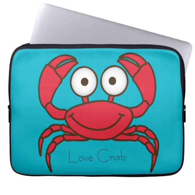 Protection Pour Ordinateur Portable Love Crab (Devant)