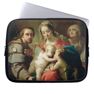 Protection Pour Ordinateur Portable Madonna et enfant avec des saints John, Anna et