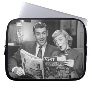Protection Pour Ordinateur Portable Magazine de lecture de couples