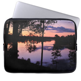Protection Pour Ordinateur Portable Manche : Crépuscule au bord du lac