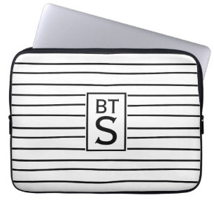 Protection Pour Ordinateur Portable Manche de l'ordinateur portable Monogram Stripes n