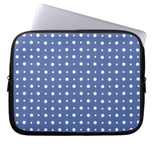 Protection Pour Ordinateur Portable Manche Ordinateur portable élégant, Pois bleu fonc
