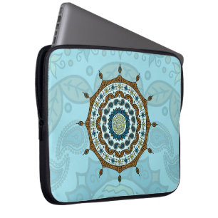 Protection Pour Ordinateur Portable Manche Ordinateur Portable En Cuivre Mehndi Imagin