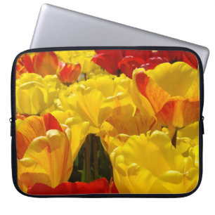 Protection Pour Ordinateur Portable Manches Électroniques Fleurs de Tulipe Jaune perso