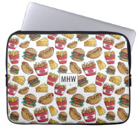 Manches monogrammes personnalisées Fast Food