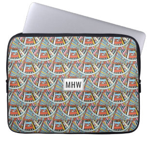 Protection Pour Ordinateur Portable Manches monogrammes personnalisées Motif Abstrait