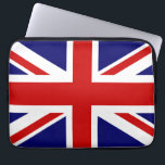Protection Pour Ordinateur Portable Manchette d'ordinateur du pavillon britannique | C<br><div class="desc">Manchette d'ordinateur du pavillon britannique | Design Union Jack. Drapeau anglais rouge blanc et bleu.</div>