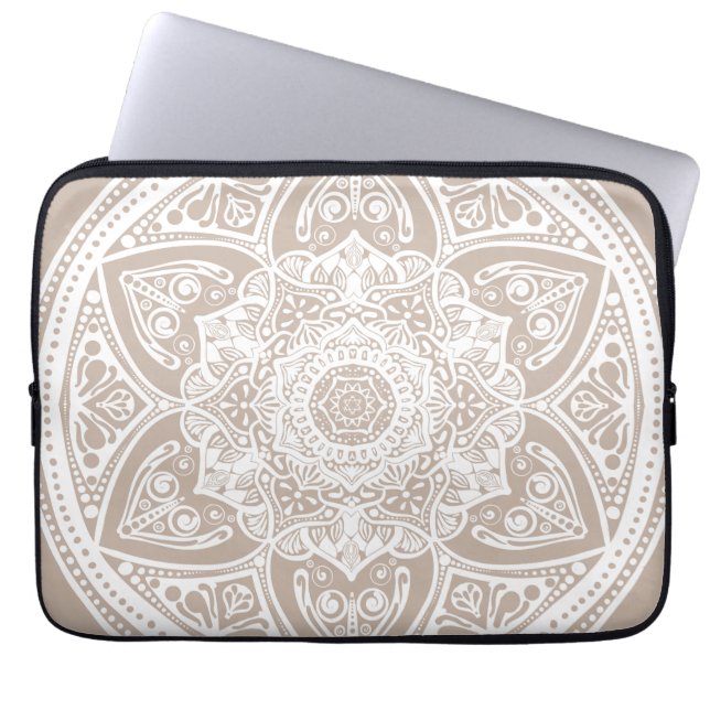 Protection Pour Ordinateur Portable Mandala en laine (Devant)