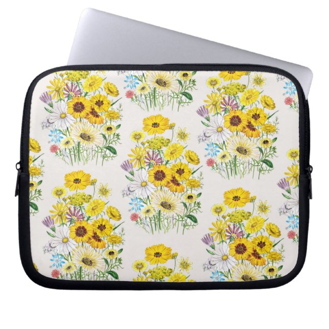 Protection Pour Ordinateur Portable Marguerites (Devant)