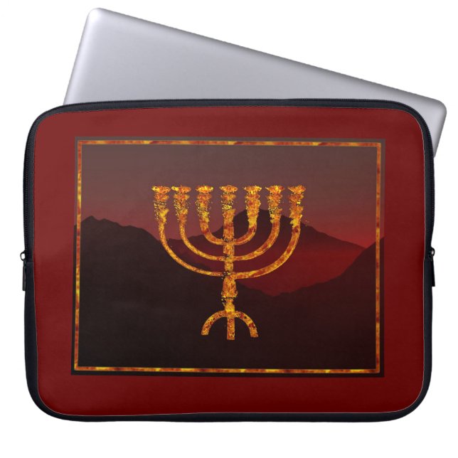 Protection Pour Ordinateur Portable Menorah de Moshe (Devant)