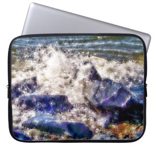 PROTECTION POUR ORDINATEUR PORTABLE MER ET ROCHERS