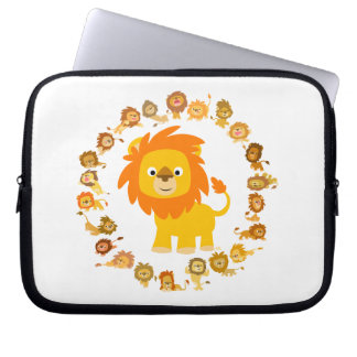 Protection Pour Ordinateur Portable Mignonette Carton Lion Mandala