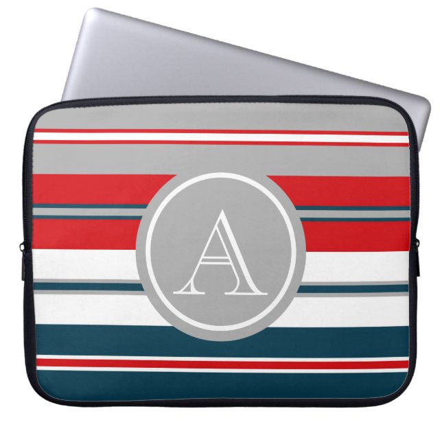 Protection Pour Ordinateur Portable Monogram design (Devant)